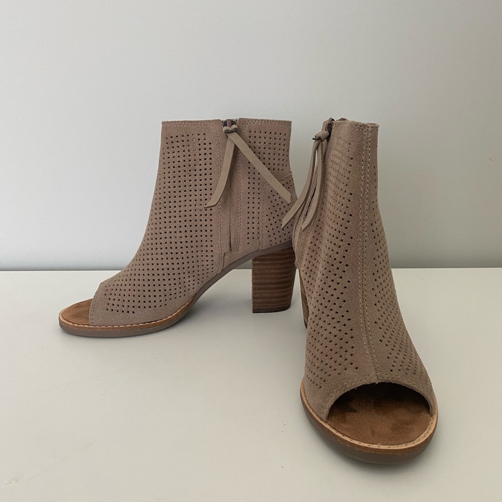 TOMS Majorca Peep Toe Booties